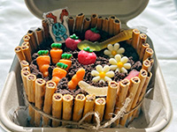 텃밭 케이크 사진